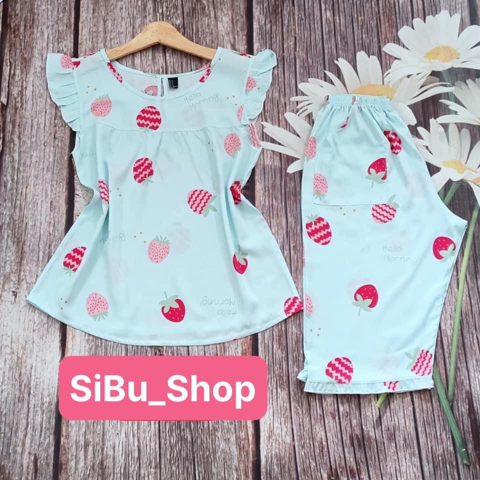 Đồ bộ nữ lửng mặc ở nhà 🏵️🌺💲FREE SHIP💲🏵️🌺 chất liệu tole hai da loại 1, mát mẻ, trẻ trung, mặc được cho bà bầu