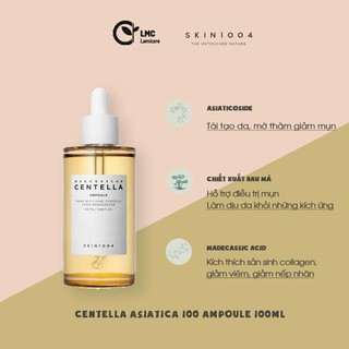 Tinh chất rau má madagascar làm sạch mụn mờ thâm phục hồi da skin1004 centella asiatica 100ml - Skin Hub