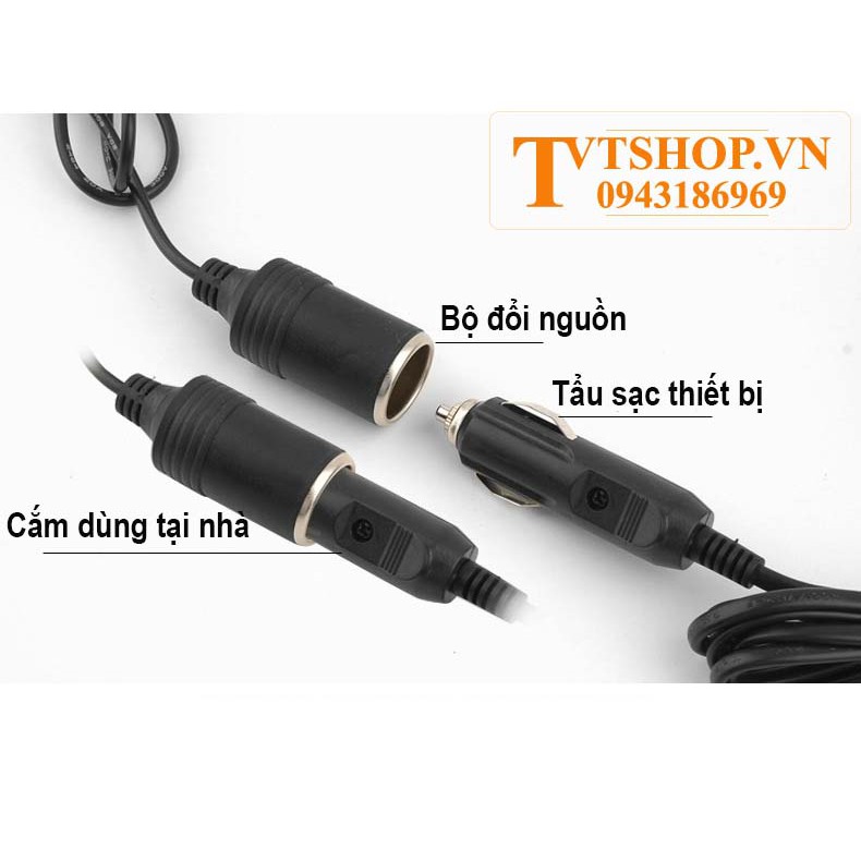 bộ chuyển điện từ 220v sang 12v, bộ đổi nguồn 220v sang 12v, cục biến điện 12v ra 220v TVT-540