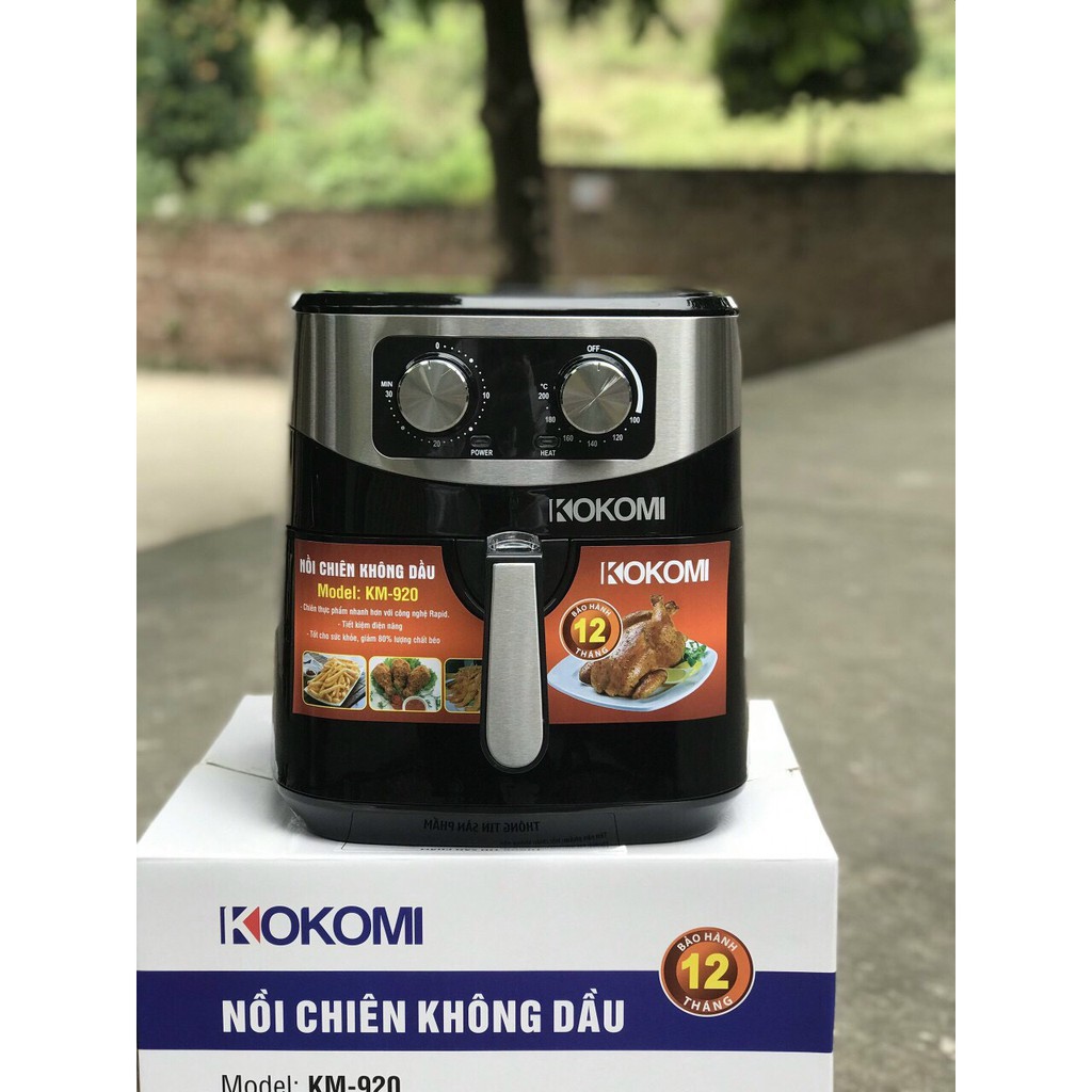 Nồi chiên không dầu KOKOMI 6,5 L  Hàng mới 100% Nguyên hộp