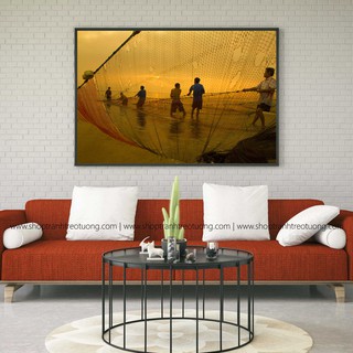 Tranh nhiếp ảnh: Kéo lưới - DN44