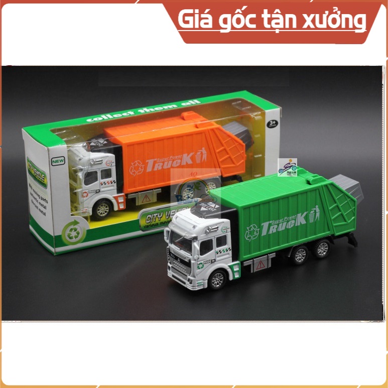 Xe đổ rác đồ chơi cho bé đẩy trớn bằng bánh đà cho bé vui chơi khám phá, chất bền chắc, an toàn cho bé yêu - AQ