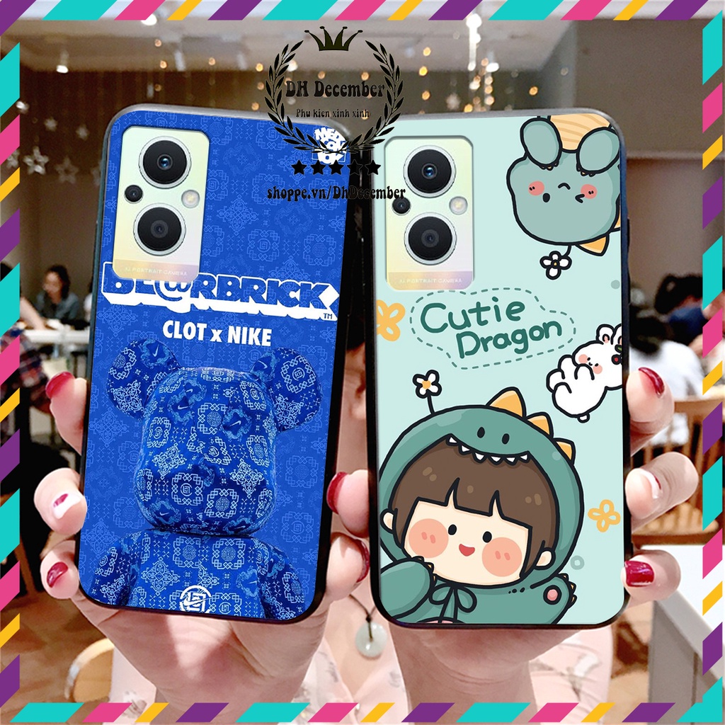 Ốp lưng Oppo RENO 7Z 5G in hình 3D lucky, gấu Brick xinh xắn - KHÔNG NÊN BỎ LỠ