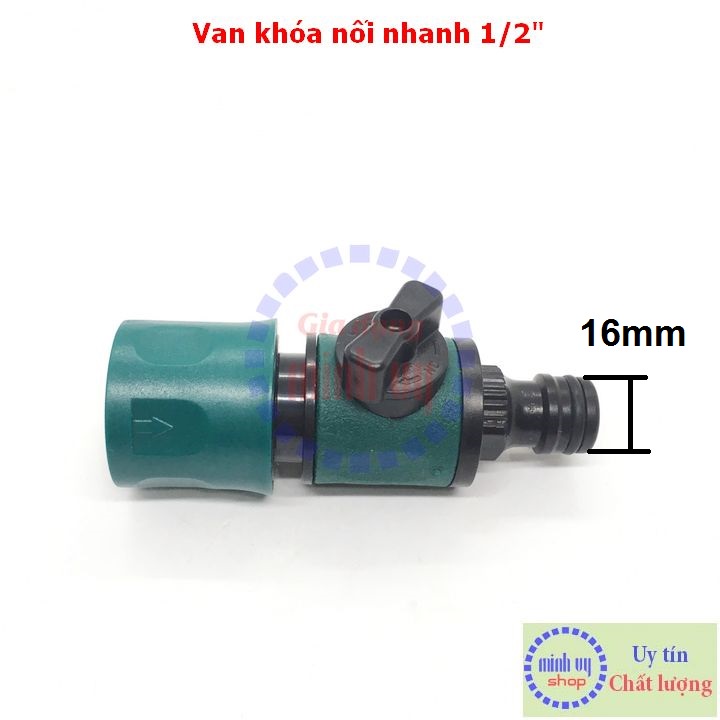 Van khóa ống nước hai đầu nối nhanh siêu tiện dụng -vanxanh