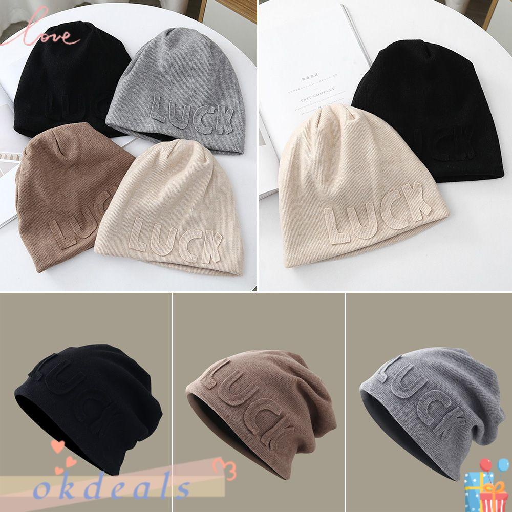 Mũ Beanie Dệt Kim Cao Cấp Màu Trơn Dễ Thương Cho Nữ