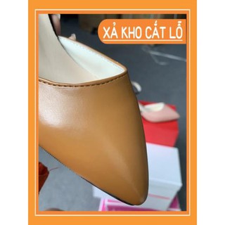 XẢ LỖ -  Giày cao gót da mềm 7cm size 35-40 (msp 1658)