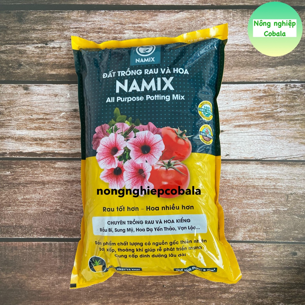 Đất Sạch Namix Trồng Rau Và Hoa Kiểng (5dm)
