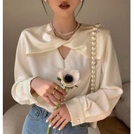 ÁO SƠ MI LỤA XOẮN CỔ KÈM ẢNH THẬT