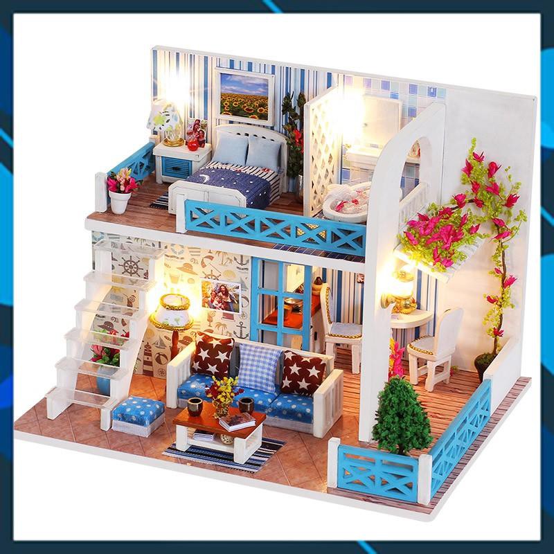 Mô hình nhà búp bê gỗ DIY Nhà búp bê Home of Helen Toy World