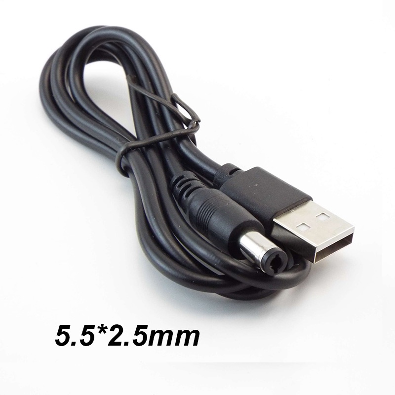 Dây Cáp Nối Dài 0.8m 5.5 * 2.1mm 5.5 * 2.5mm USB 2.0 Type A Male Sang DC Plug