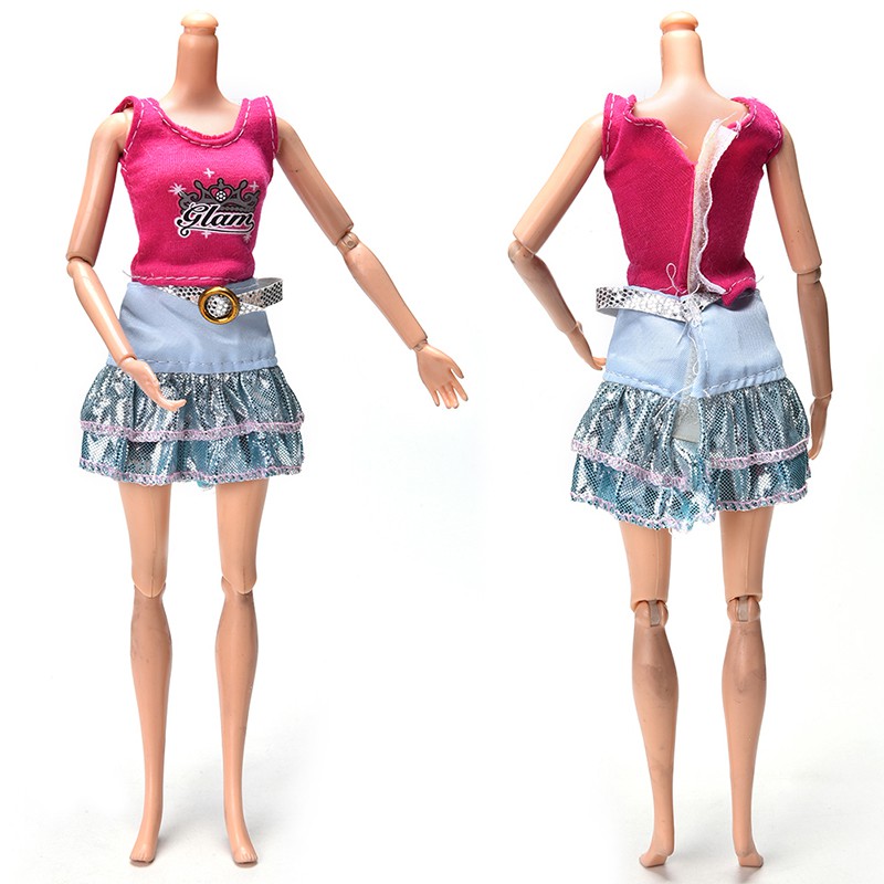 Set Váy 2 Món Thời Trang Cho Búp Bê Barbie