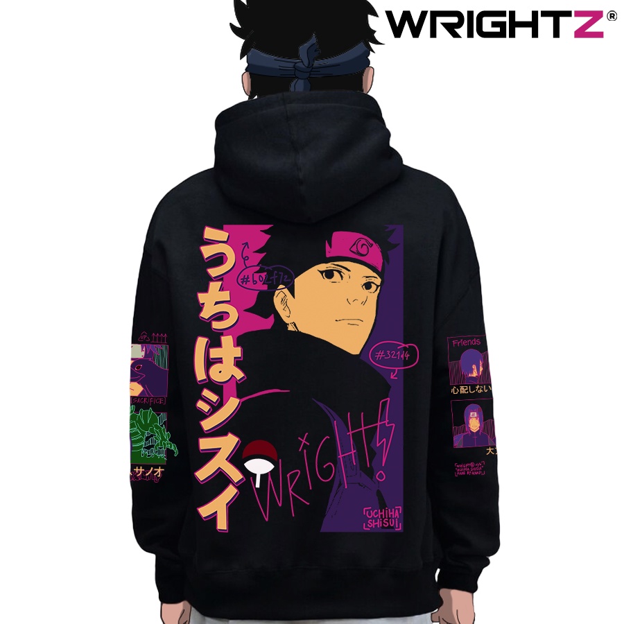 [ Mã 12FASHIONSALE1 giảm 10K đơn 50K ] Áo hoodie Wright in hình anime naruto uchiha shisui thời trang đường phố unisex | WebRaoVat - webraovat.net.vn