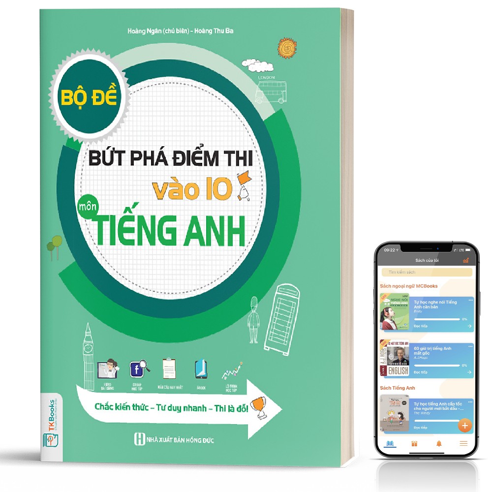 Sách - Bộ đề bứt phá điểm thi vào 10 môn tiếng Anh
