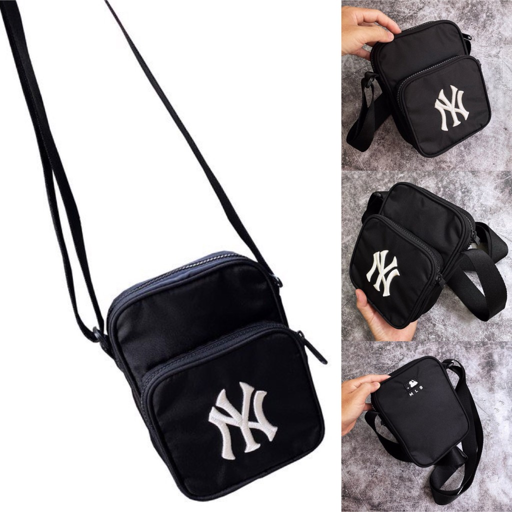 ⚡️ Túi đeo chéo M.LB NY Yankees - Black XUẤT DƯ FULL TEM TAG