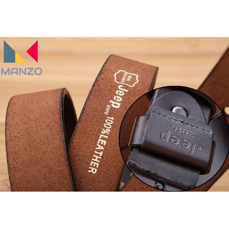 Dây nịt- Thắt lưng nam Jeep Zero da bò THẬT 100% BH 1 năm