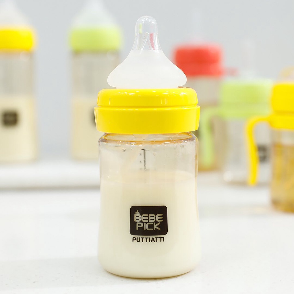 Bình Bebepick PPSU Trơn size 150ml - 250ml bản Gold núm ti tùy chọn size