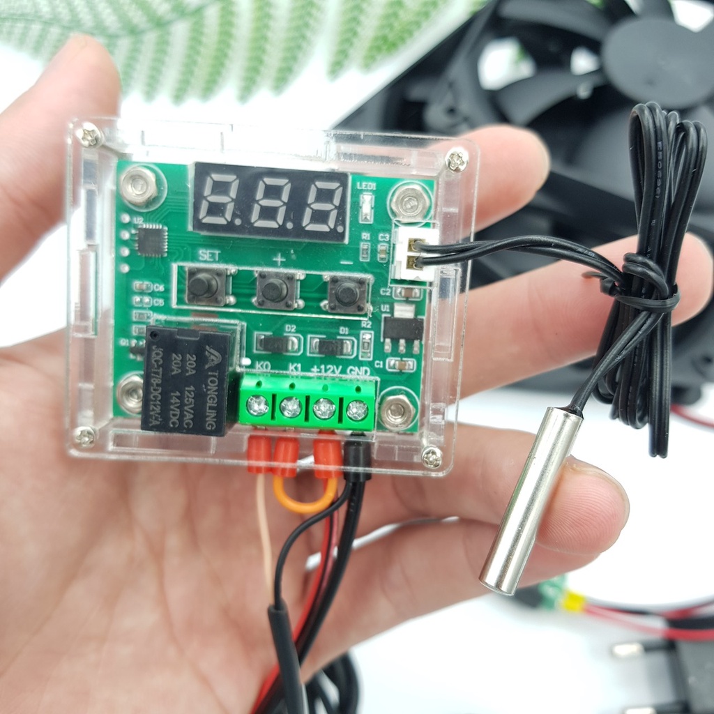 Bộ Quạt Tản Nhiệt Cài Đặt Theo Nhiệt Độ 8CM 9CM 12CM FAN-T1201 FAN-T901