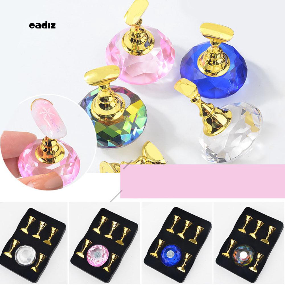 [Hàng mới về] Bộ 5 giá giữ trưng bày móng tay nghệ thuật nam châm tiện lợi