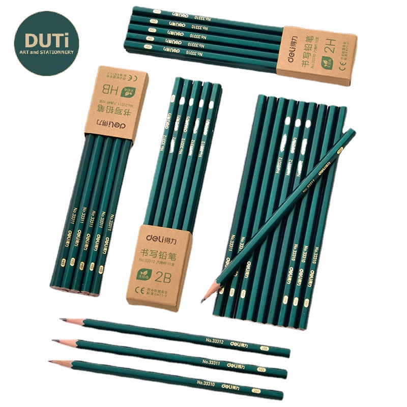 Bút chì phác thảo lục giác Deli vẽ chân dung truyền thần mỹ thuật chuyên nghiệp, làm bài kiểm tra dành cho học sinh