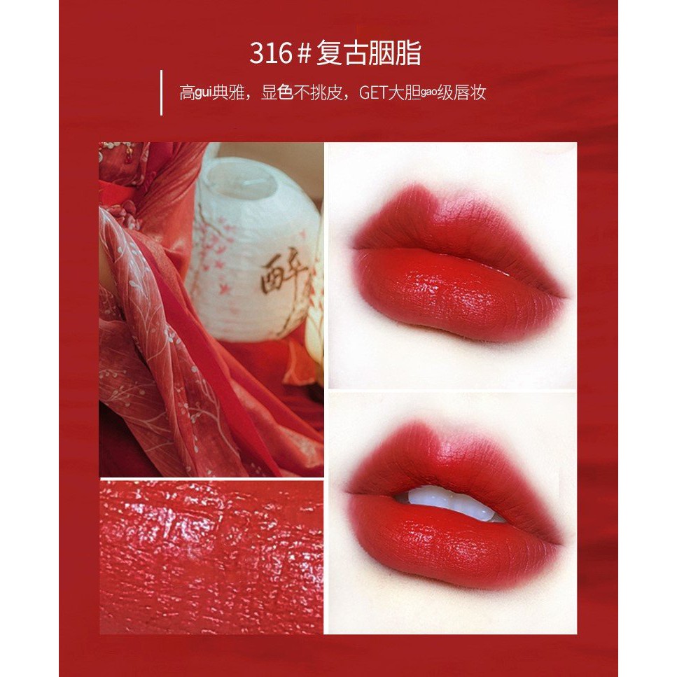 CHÍNH HÃNG Set 6 Cây Son Thỏi HengFang Lipstick Hàng Mới