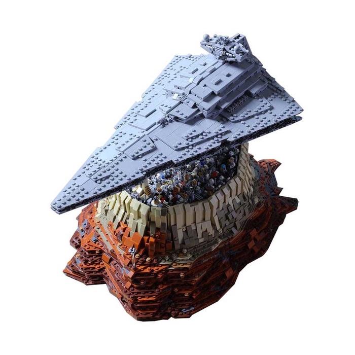 Lắp ráp nonlego star wars Mould king  21007 Tàu Đế Chế Tiếp Cân Thành Phố Jedha 5162 Mảnh