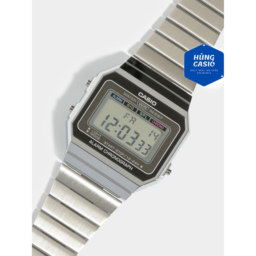 Đồng hồ Nam Casio A700W cổ điển sang trọng