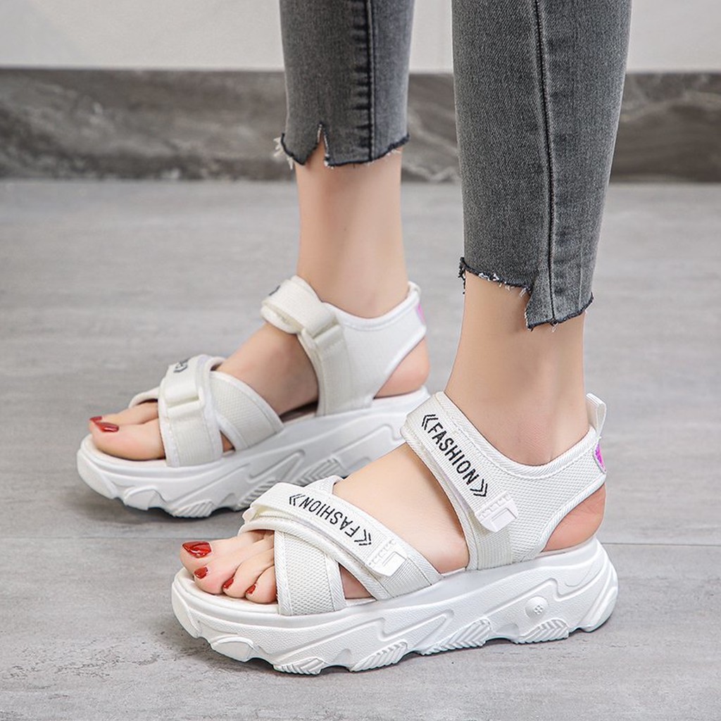 (S115) Sandal nữ đế bánh mì 5 phân quai chéo FASHION (mã M3)