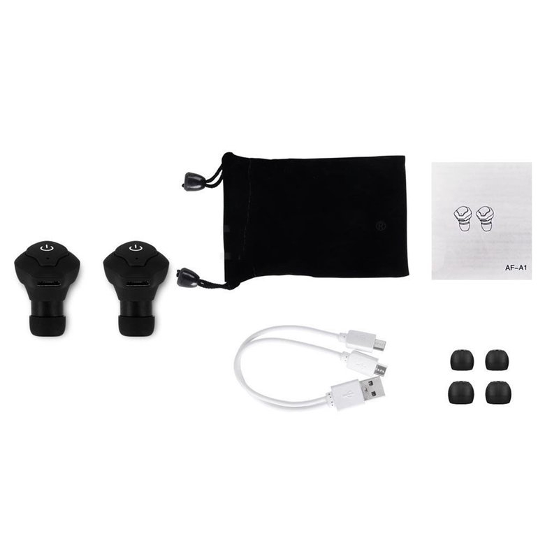 PK AF-A1 Earphone In-Ear Headset Built-in Microphone Mini Earbuds