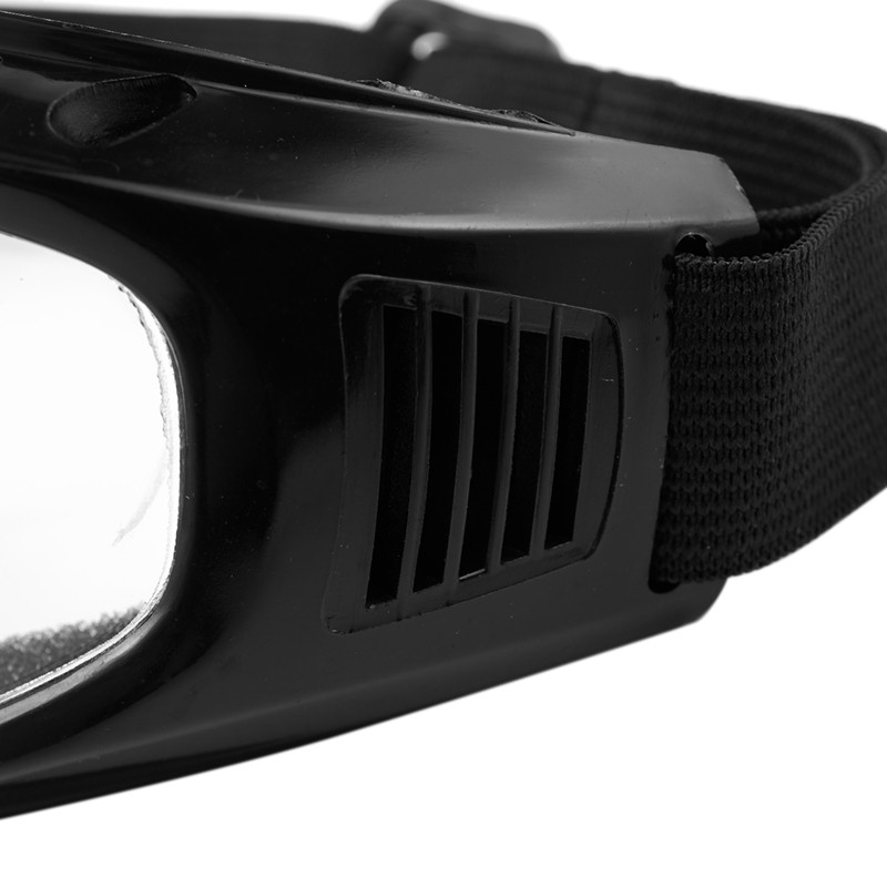 VN XINYI Airsoft Goggles  Paintball Clear Glasses Wind Dustcycle, Black