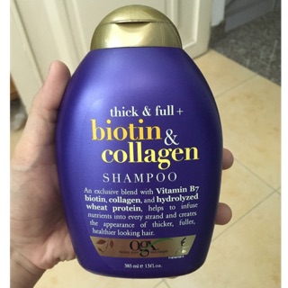 Dầu gội giảm rụng tóc & kích thích mọc tóc OGX - Biotin & Collagen - Shampoo 385mL