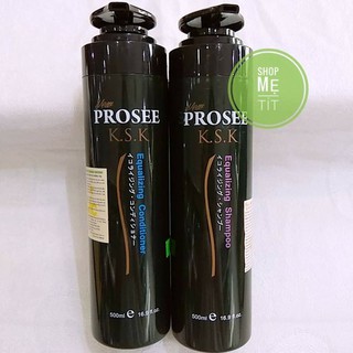 Cặp dầu gội và dầu xả trị gàu Prosee K.S.K Equalizing 500ml