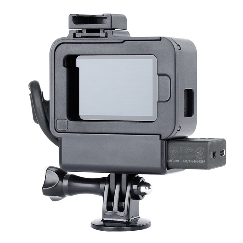 Vỏ Bọc Bảo Vệ Máy Quay Hành Trình Gopro Hero 7 6 5 Có Cổng Micro Mở Rộng Siêu Bền