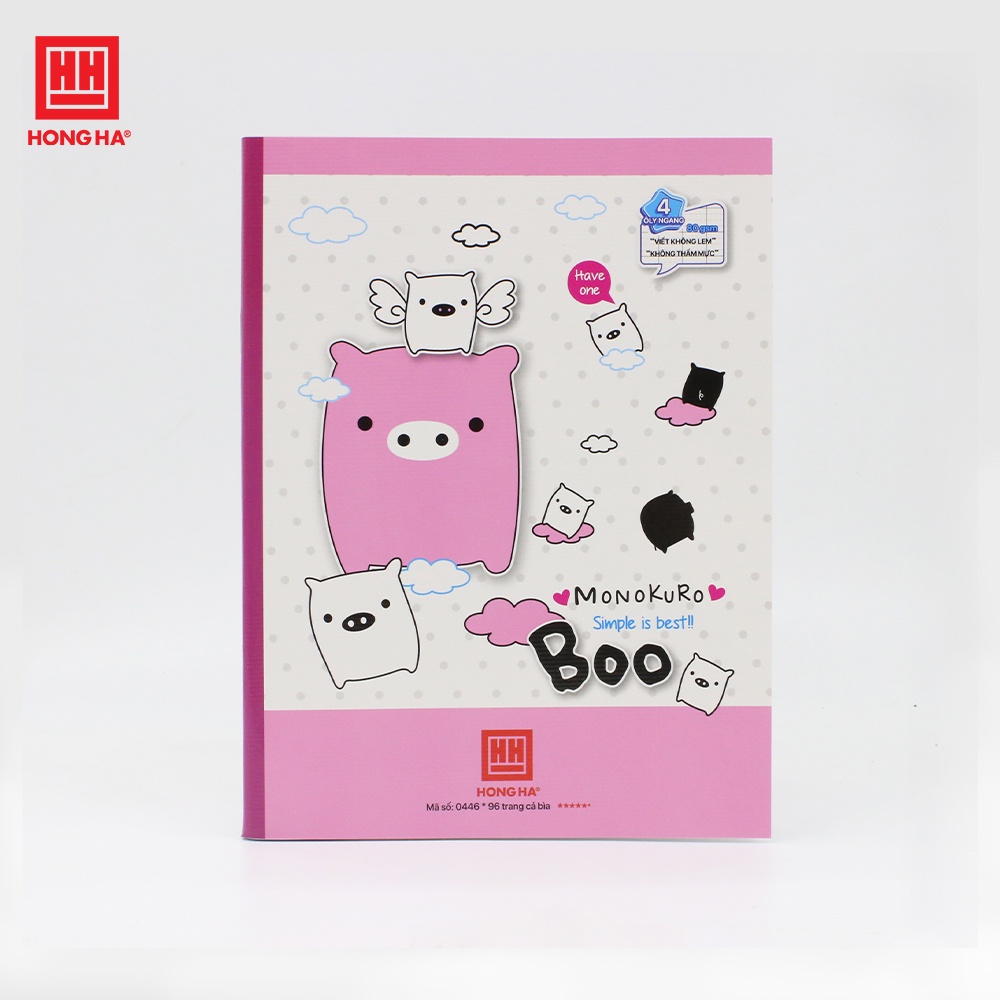 Vở 4 ly ngang 96 trang Class Heo Boo - 0446 | Dành cho học sinh khu vực miền Trung - miền Nam
