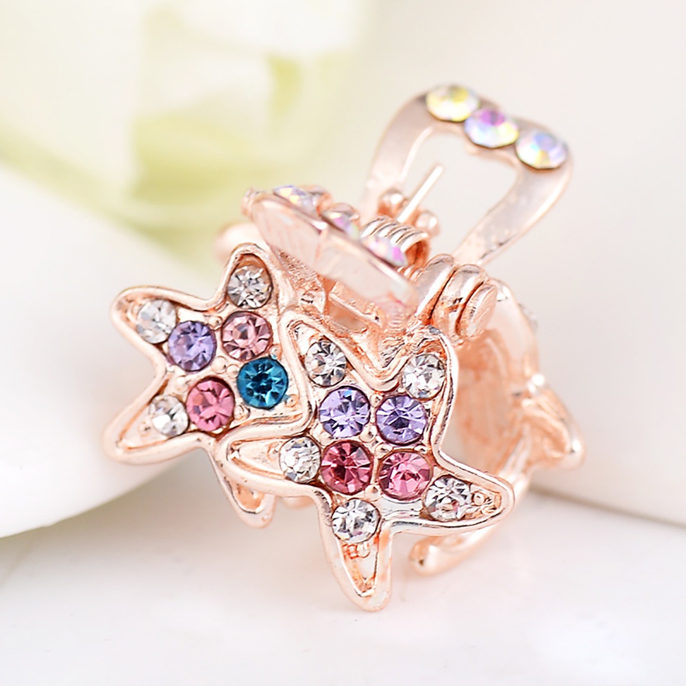 Kẹp Tóc Hình Sao Biển Đính Đá Dễ Thương Cho Bé Gái