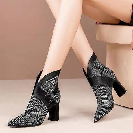 Giày Bốt Cổ Cao Thời Trang Anh Quốc 2020 Cho Nữ