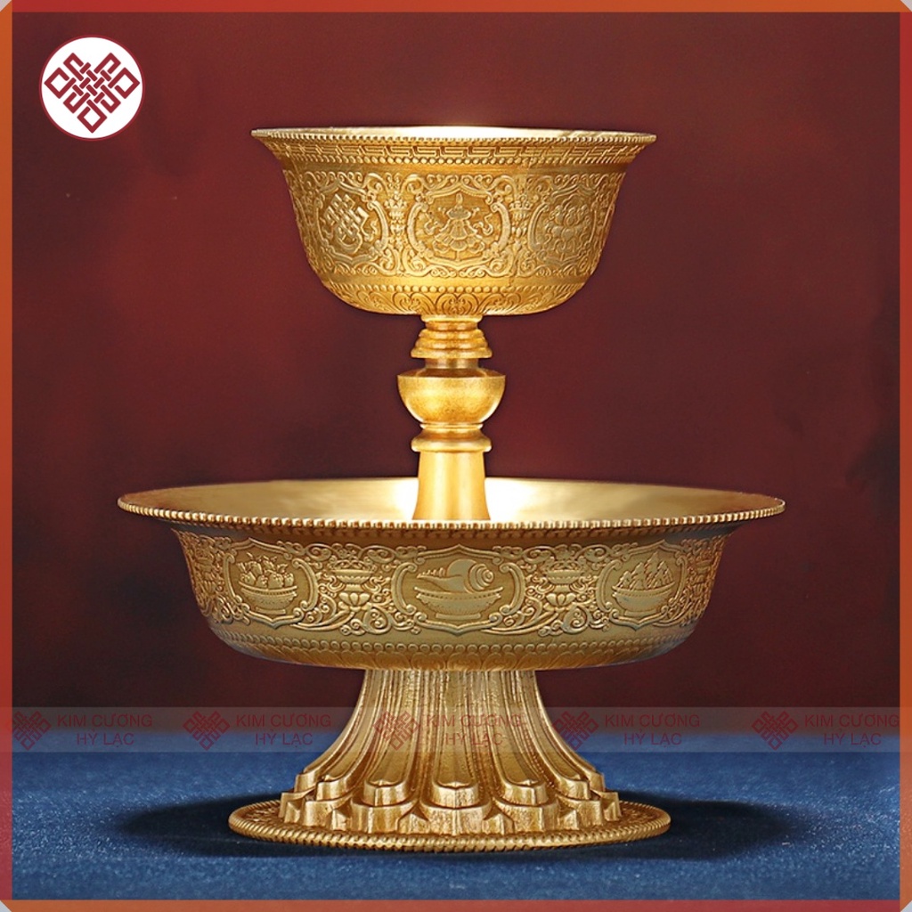 Chén Cúng Hộ Pháp Bát Cát Tường Mật Tông [Kim Cương Hỷ Lạc]