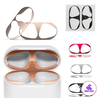 Miếng dán kim loại chống bám bẩn bảo vệ airpods 1 2 pro miếng dán chống bụi airpod 1 2