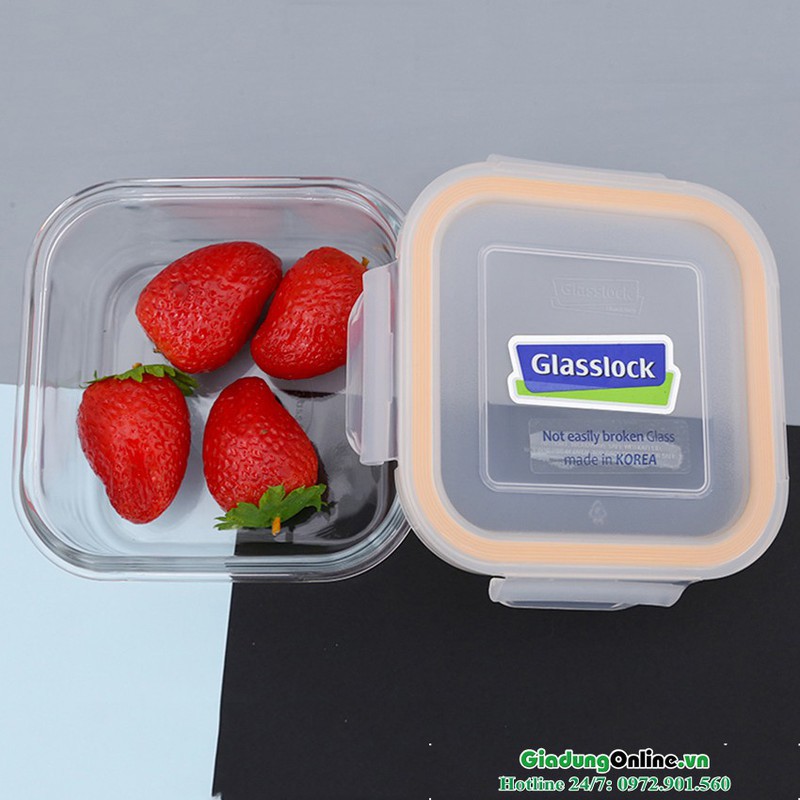 Hộp đựng thủy tinh  GLASSLOCK 490ml MCSB049