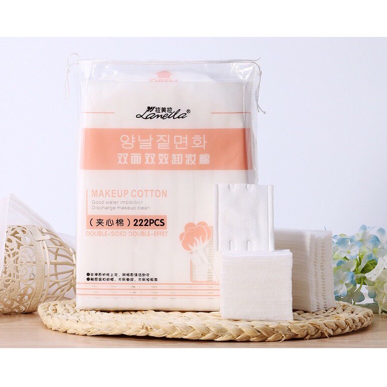 Bông tẩy trang lameila 222 miếng | BigBuy360 - bigbuy360.vn