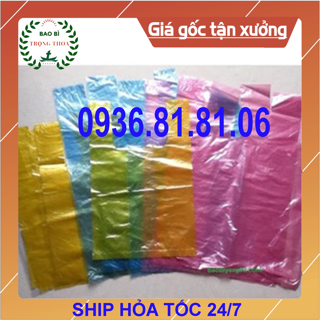 Túi xốp màu bóng dẻo nhiều size