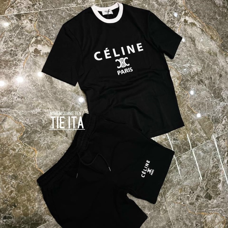 RẺ VÔ ĐỊCH - Bộ đồ nam Celine bộ hè chất liệu thun lạnh co dãn thoáng mát