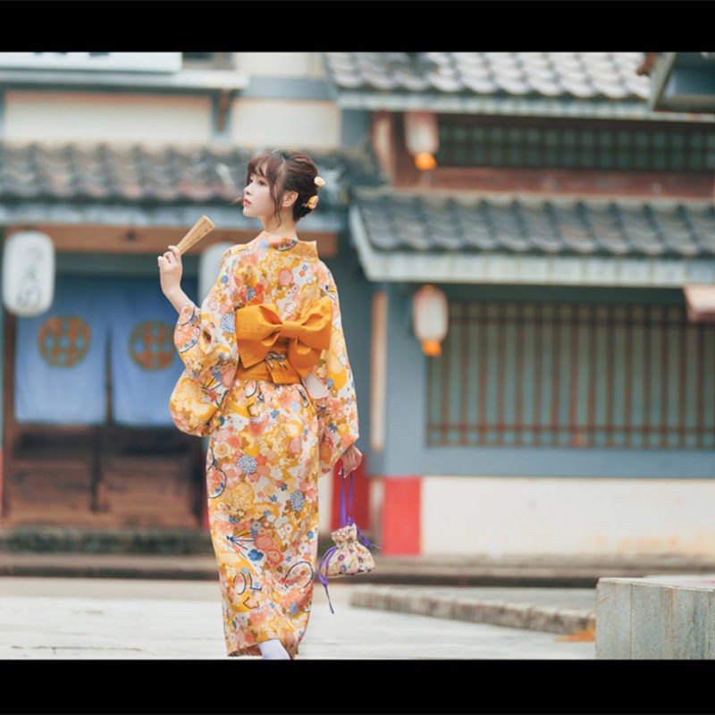 Bộ Đồ Kimono Cách Tân Phong Cách Nhật Bản Cho Nữ