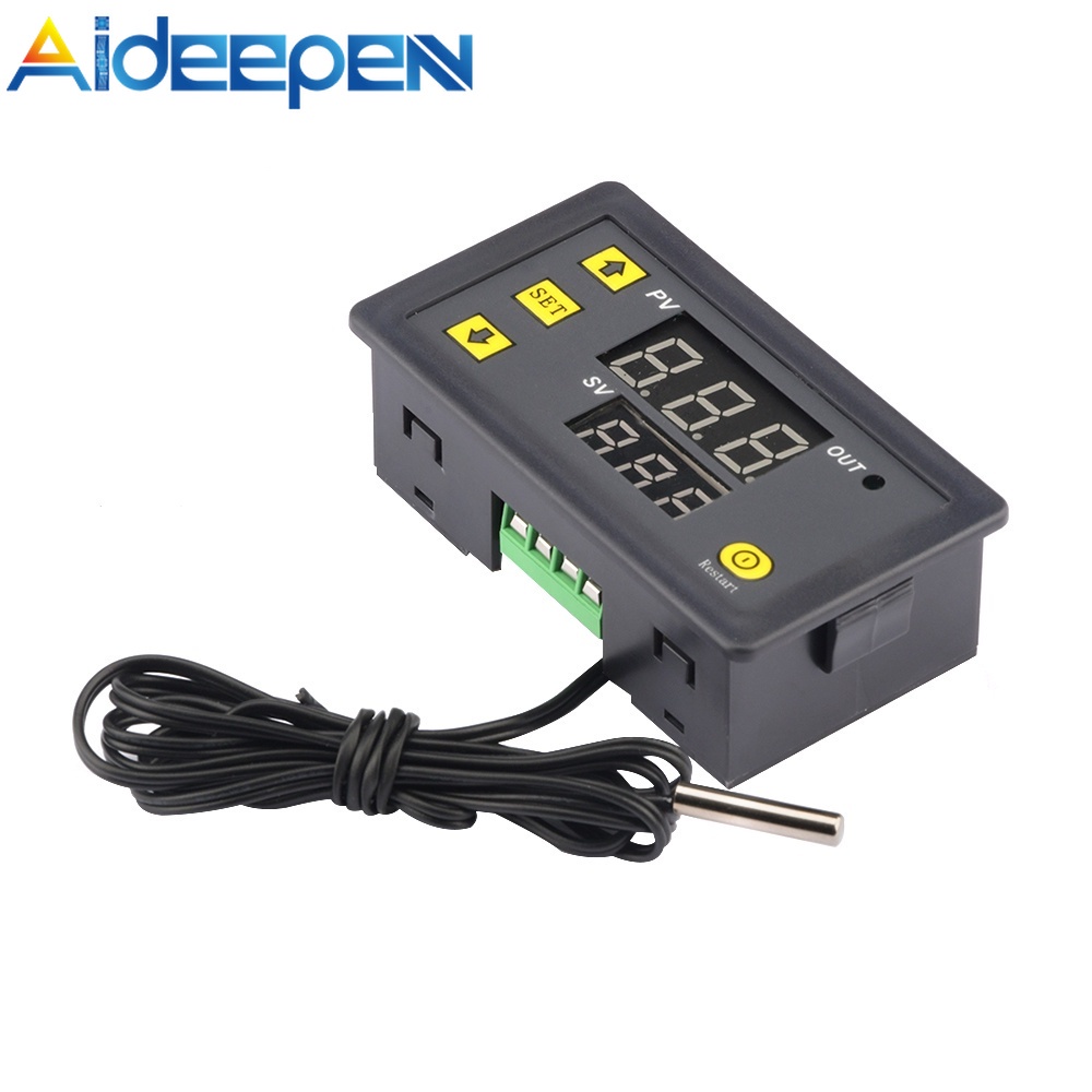 Bộ điều khiển nhiệt độ kỹ thuật số AIDEEPEN W3230 DC12V 24V / AC110V-220V cao cấp
