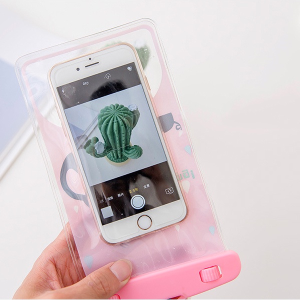 1 Túi Đựng Điện Thoại Trong Suốt Chống Nước Có Dây Đeo Cổ Cho Hoạt Động Dưới Nước