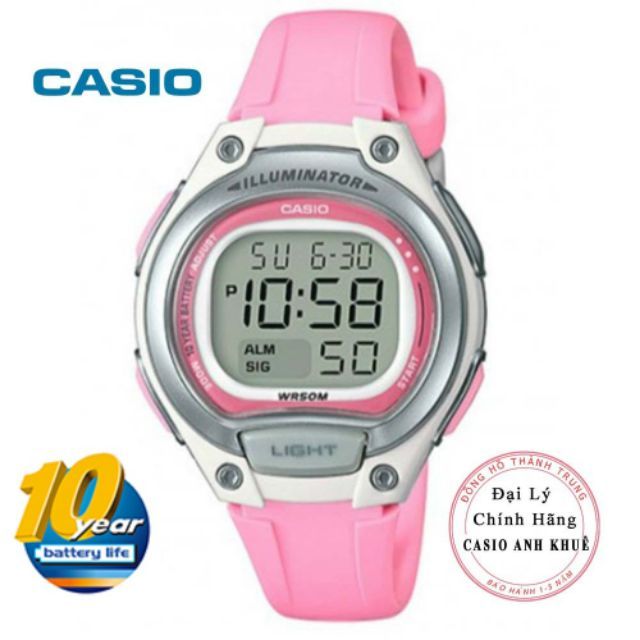 Đồng Hồ Nữ Casio LW-203-4AVDF Dây Nhựa Pin 10 Năm