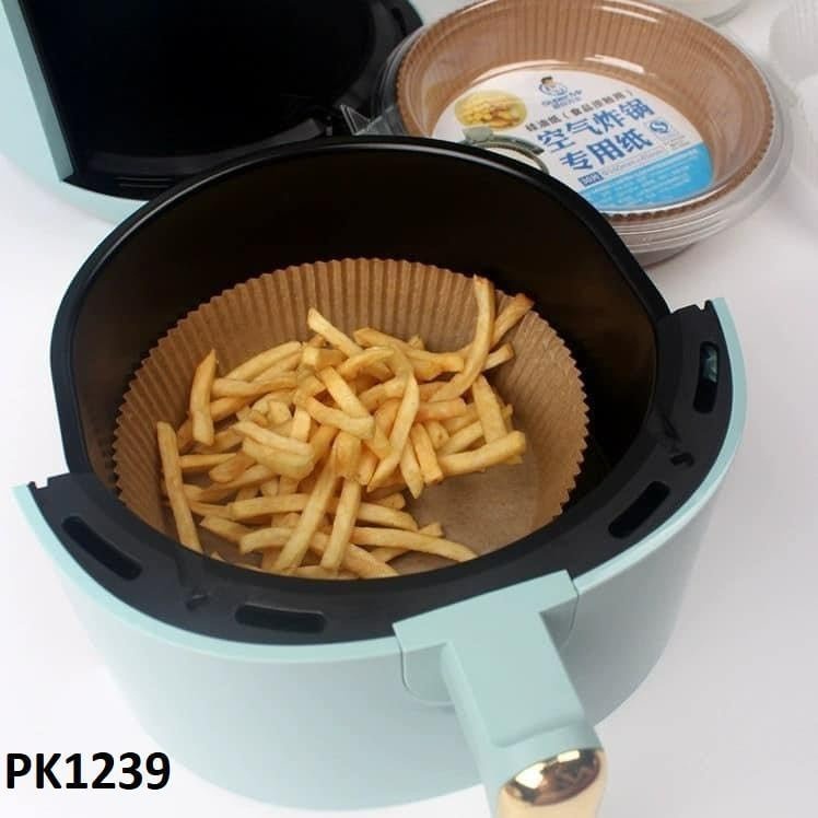 Giấy Lót Nồi Chiên Không Dầu Nến Dạng Khay 50 Tờ Theo Khuôn Phù Hợp Với Nồi Chiên Không Dầu