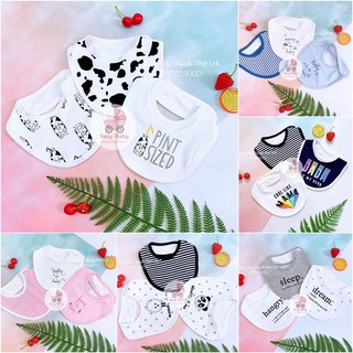 Set 3 Yếm Momcare Mẫu Tròn cho bé
