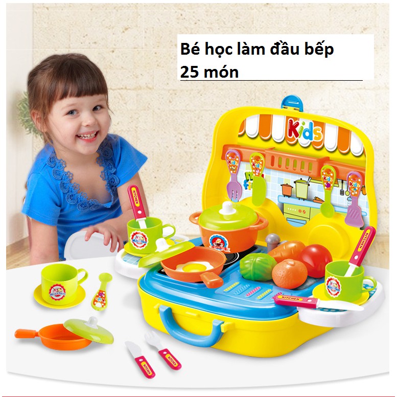 Đồ chơi nhập vai nghề nghiệp hộp hình vali ô tô