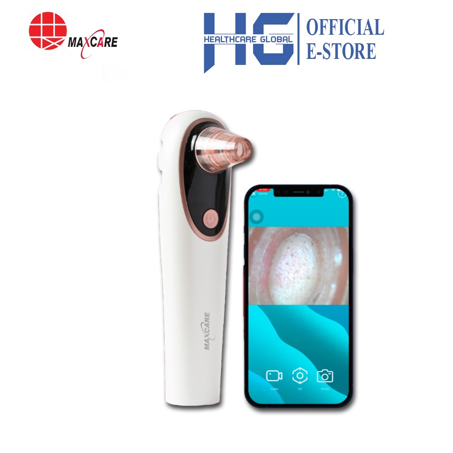 [Tích hợp CAMERA Soi Da] Máy Hút Mụn MAXCARE MAX666PRO | Loại Bỏ 99.5% Mụn Cứng Đầu Như Mụn Đầu Đen, Mụn Cám,...