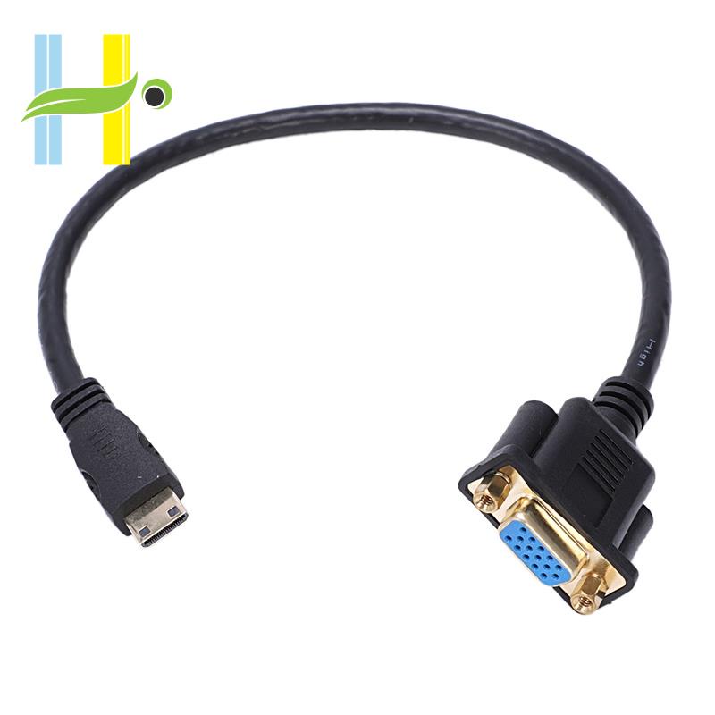 Cáp kết nối Mini HDMI sang VGA M/F dài 0.3m 1FT